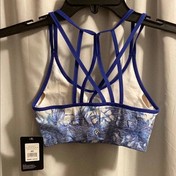 NWT Champion Women's Blue Sports Bra - Picture 2 of 3